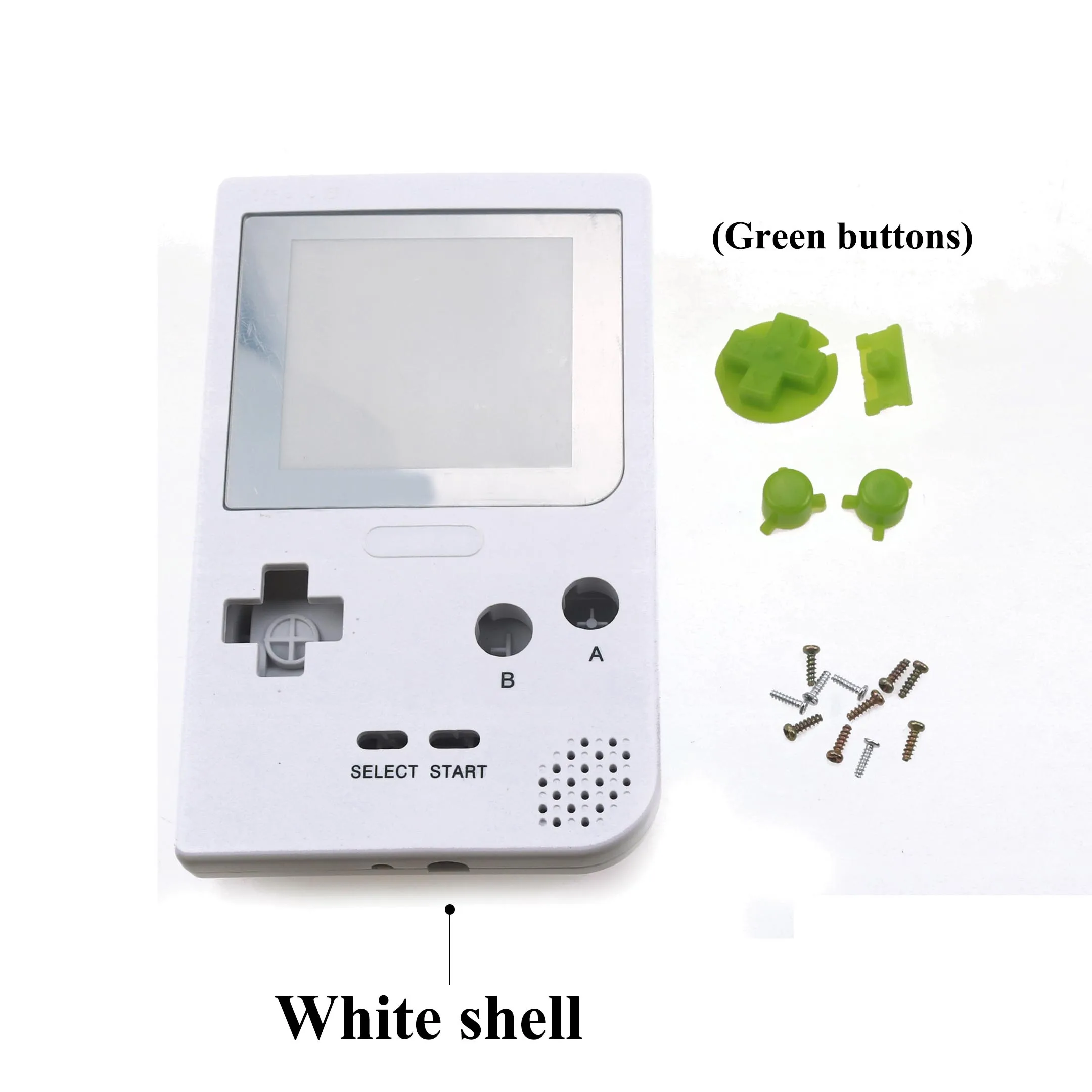 YuXi полный корпус оболочка Крышка для NAND для Gameboy для GBP Ремонт Часть корпус оболочка Пакет с пластиковым экраном+ кнопки комплект