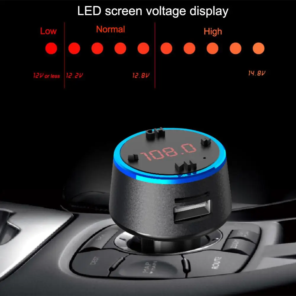 Автомобильный аудио плеер Bluetooth беспроводной двойной USB зарядка автомобильные