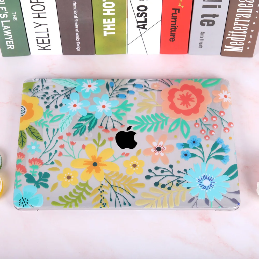 Case do Portátil para Macbook Barra de Toque Floral Pro 13 16 Polegada A2289 A2141 A2338 Plástico Case Duro Keybaord Pele ar A2337 A2179 2021 - Imagem 4