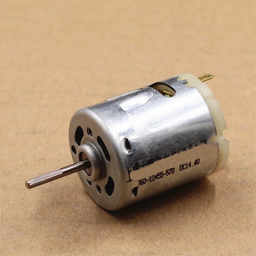 

1PC DIY Electric Machinery DC14.4v 4500rpm 43ma Micro Motor With Knurled Shaft Generator 14.4-36v 4500rpm-10500rpm
