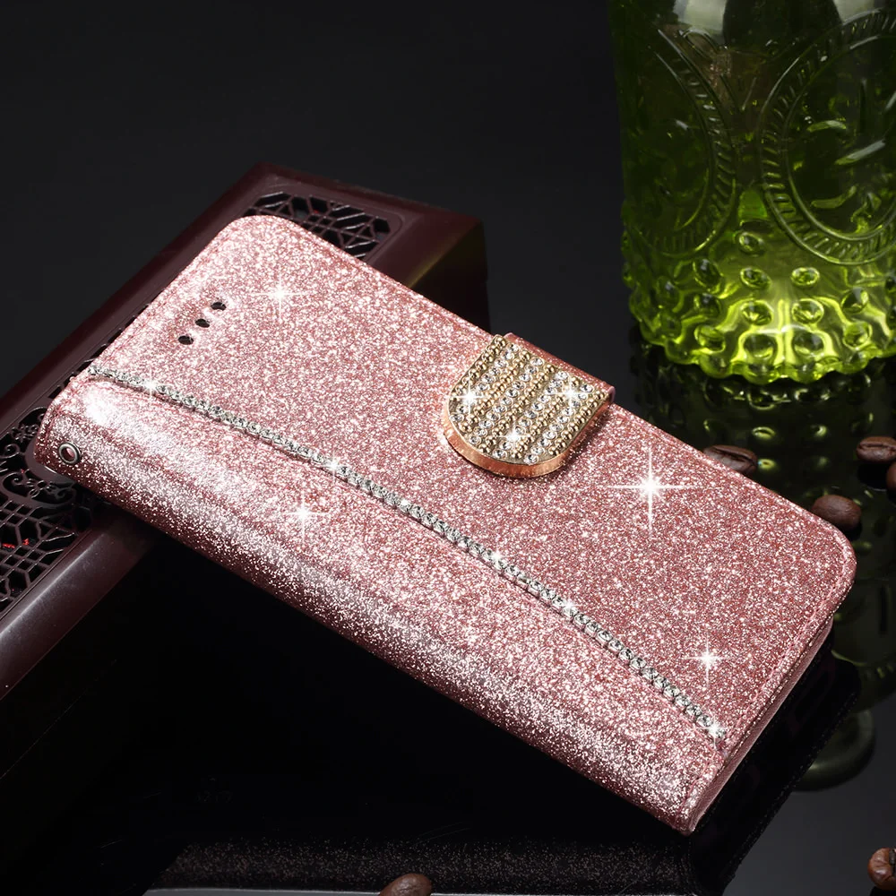 L-FADNUT Bling Glitter Flip Leather Wallet Case For Samsung S20 Ultra S9 Plus S8 A3 2017 A5 A8 2018 S7 edge Magnetic Cover Coque L-FADNUT Bling Glitter Flip Leather Wallet Case For Samsung S20 Ultra S9 Plus S8 A3 2017 A5 A8 2018 S7 edge Magnetic Cover Coque
