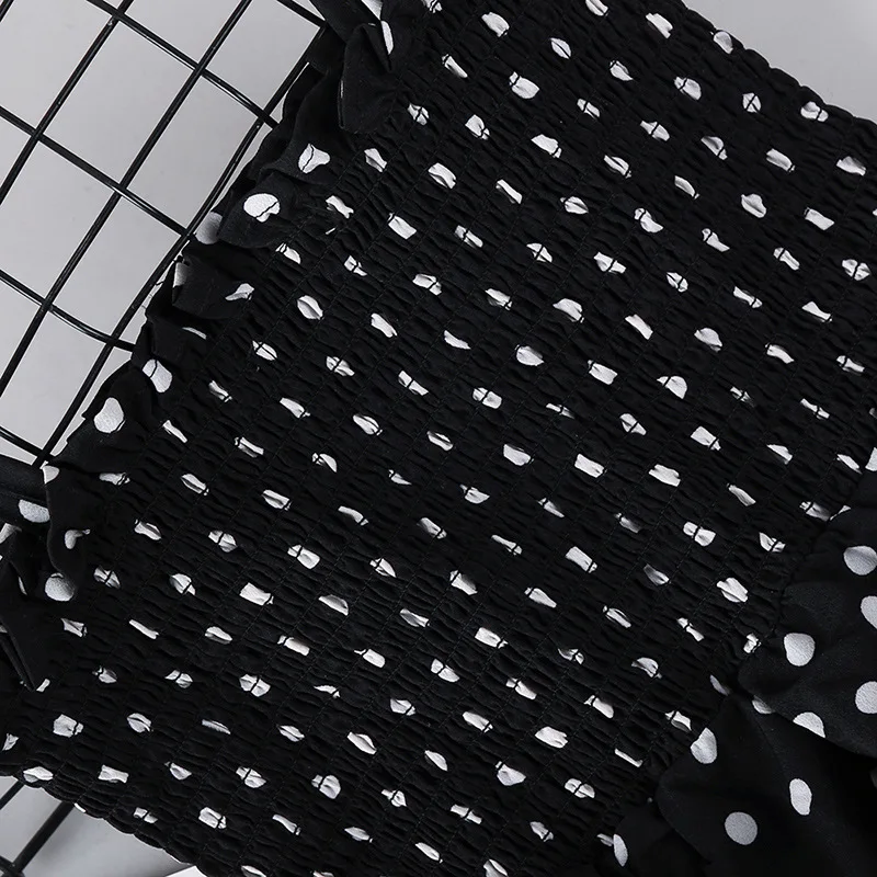 Girls Polka-Dot Summer Dress 3-12Y Sleeveless Suspender Dress Chiffon Princess Dresses Children Clothes