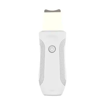 

USB Rechargeable Ultrasonic Face Skin Scrubber Facial Cleaner Peeling Vibration Blackhead Removal Exfoliating Pore Cleaner