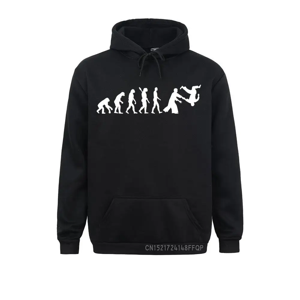 

Evolution Aikido Sweatshirts For Men Karate Martial Taekwondo Clothing Hoodies Funny Pullovers Pocket Harajuku Sportswear