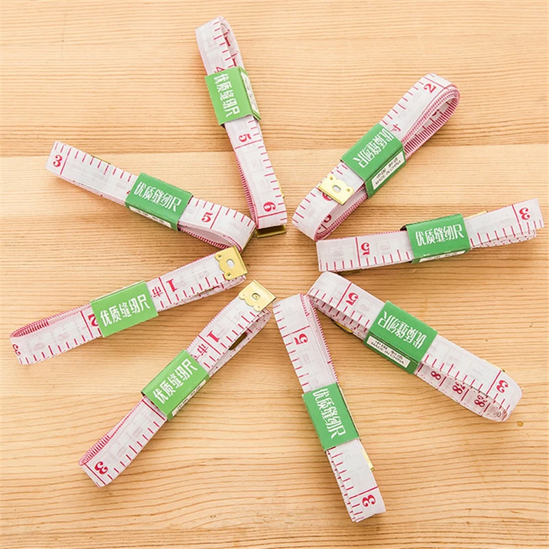 

4pcs Body Measuring Ruler Sewing Tailor Tape Measure Soft Flat 60 Inch 1.5M Sewing Ruler Meter Sewing Measuring Tape JJ3