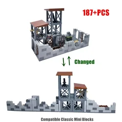 WW2 – blocs de Construction militaires, jouets pour garçons, cadeau d'anniversaire de noël, briques d'armes techniques transforment compatibles, 5 soldats 