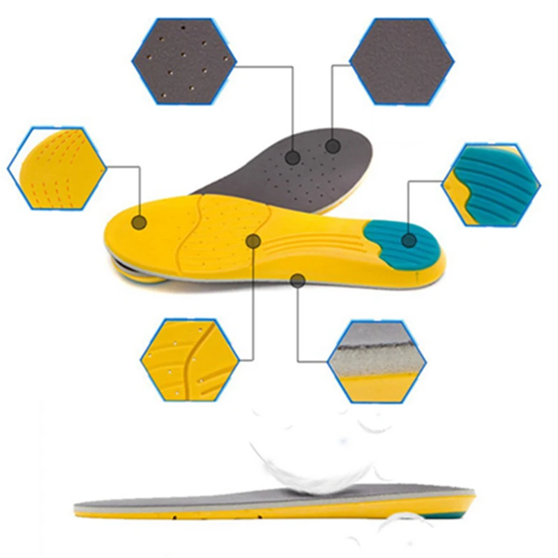 Полиуретановые силиконовые гелевые спортивные стельки, массажные стельки для бега, облегчающие боль, стельки для обуви, вставные подушечки, подушка для баскетбола