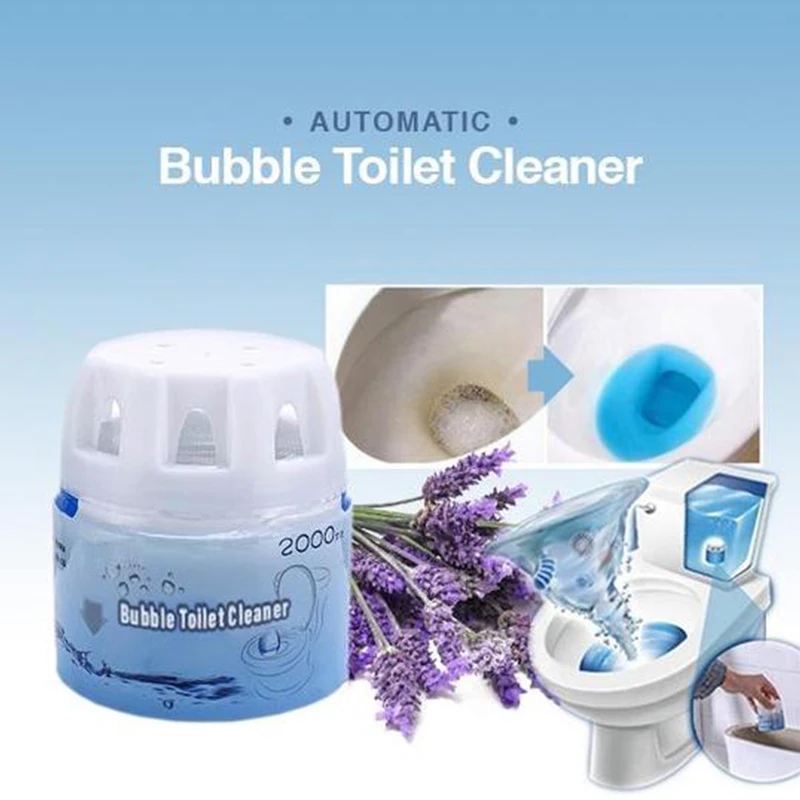 Автоматический очиститель для туалета Лавандовый ароматизатор волшебный смывной синий пузырь дезодорирующая Чистка ванная комната туалет очиститель Прямая