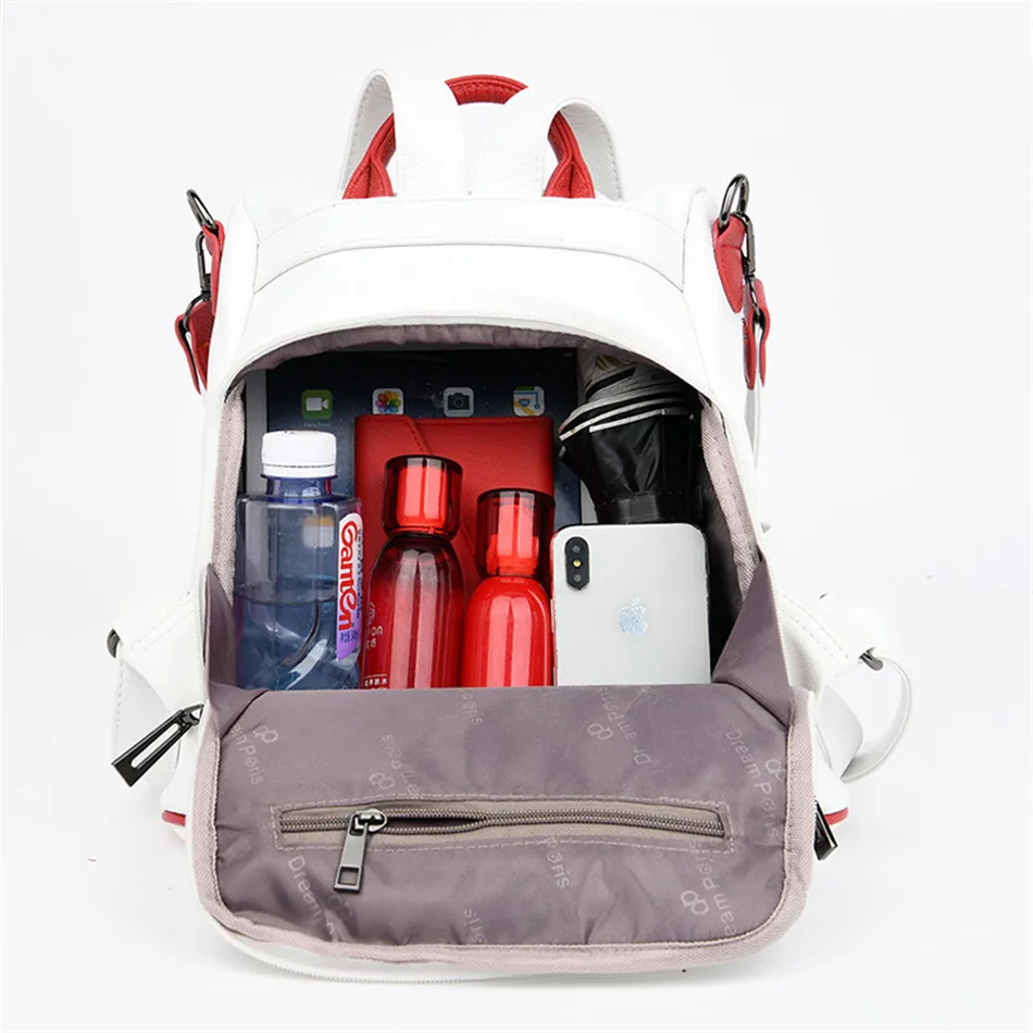 Модные кожаные сумки с заклепками для женщин 2020 вместительные противоугонные