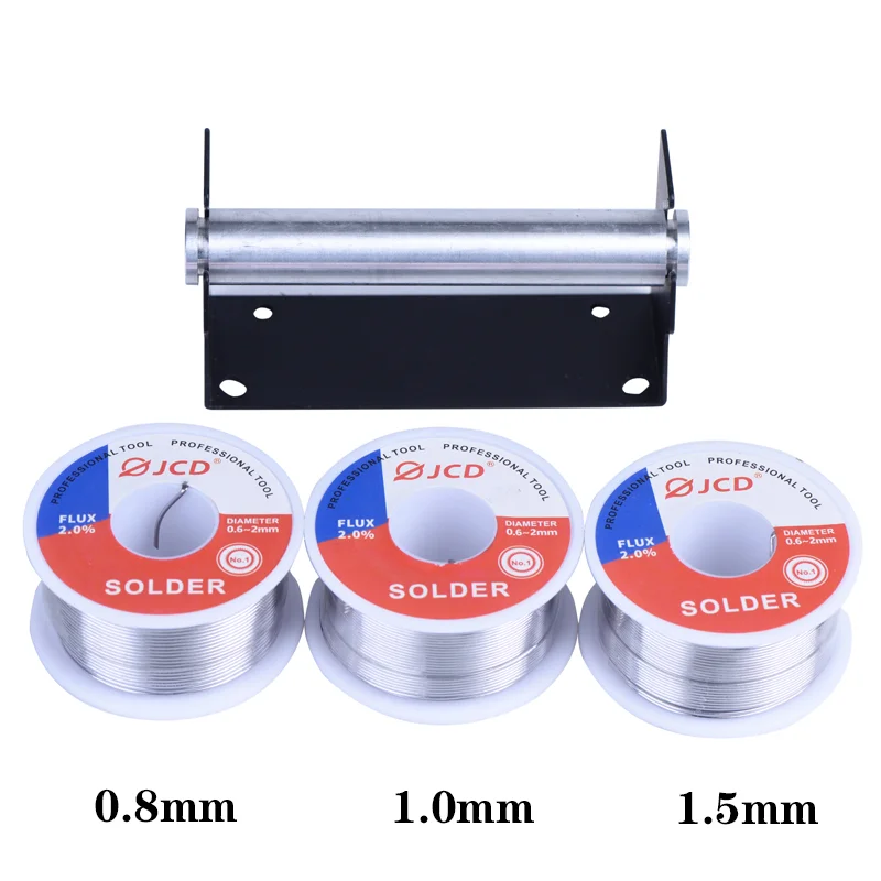 

JCD Solder Wire 100g Sn63/Pb37 Tin Lead Alloy Soldering Wire with Rosin Core for Electrical Soldering DIY Work Wire Rack