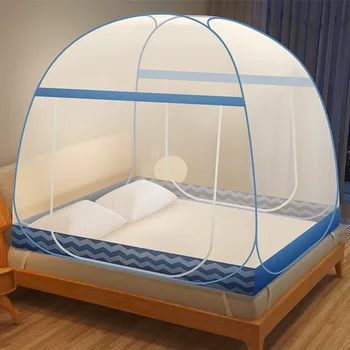 

Quality Encryption Mesh Mosquito Net Yurt Mosquito Netting Double Doors Bed Tents Canopy Large Space Foldable Portable Bed Nets