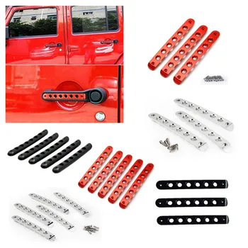 

Car Door Handle Trim Aluminum Grab Handle Cover For Jeep Wrangler JK & Unlimited 2/4 Door 2007-2018
