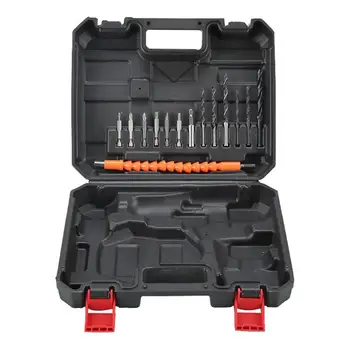 

14pcs Household Toolbox Set Multi-function Hardware Tool Electric Drill Bit