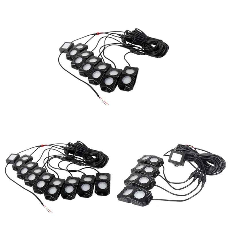 Rgb Led рок светильник Bluetooth многоцветный неоновый светодиодный светильник набор с 4/6/8 люстры для Jeep грузовиков Atv SUV