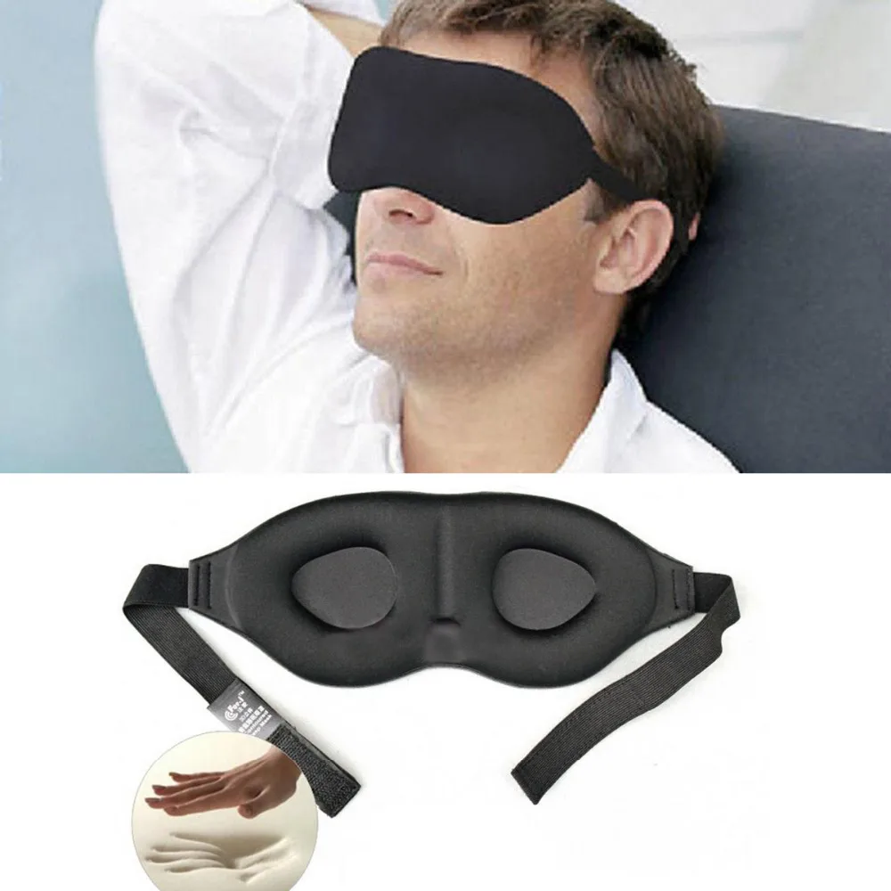 1Pcs 3D Rest Eyeshade Travel Sleeping Eye Mask Memory Foam Padded Shade Cover Blindfold Sponge Eyeshade for Sleeping|Eye Massage Instrument| - AliExpress
