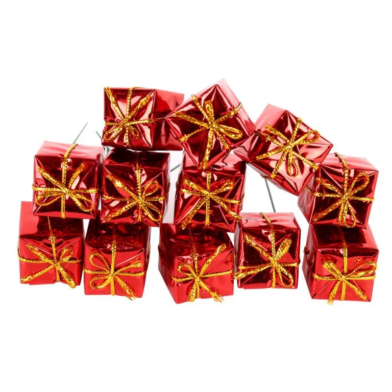 thumbnail image 1 of 12 piezas/lote de adornos navideños de bolas para árbol de Navidad, adornos redondos para fiestas, festivales, productos para el hogar, dulces, 1 of 5