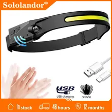 COB LED Headlamp Motion Sensor Headlight USB Rechargeable Built-in Battery Head Torch 5-Mode Waterproof Work Light Flash Lamp
COB LED Headlamp Motion Sensor Headlight USB Rechargeable Built-in Battery Head Torch 5-Mode Waterproof Work Light Flash Lamp