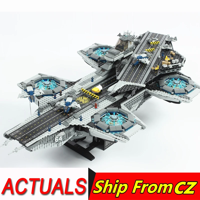 Щит Helicarrier совместимый 07043 76042 кубики игрушки Кирпичи Рождественский подарок