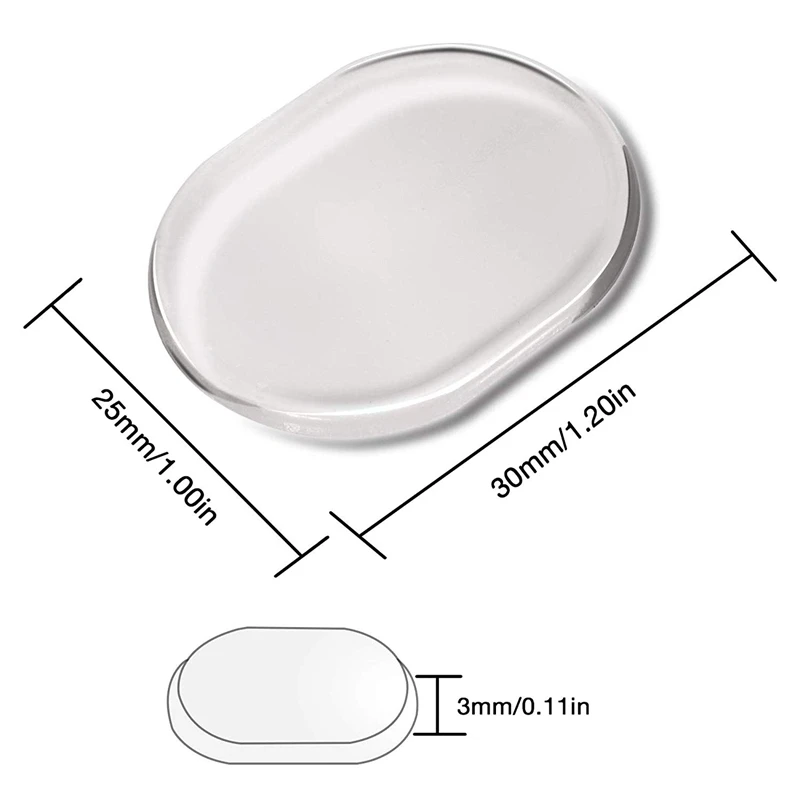 드럼 댐퍼 젤 패드 드럼 소음기, 무독성 소프트 실리콘 드럼 음소거, 드럼 톤 컨트롤, 클리어, 24 개