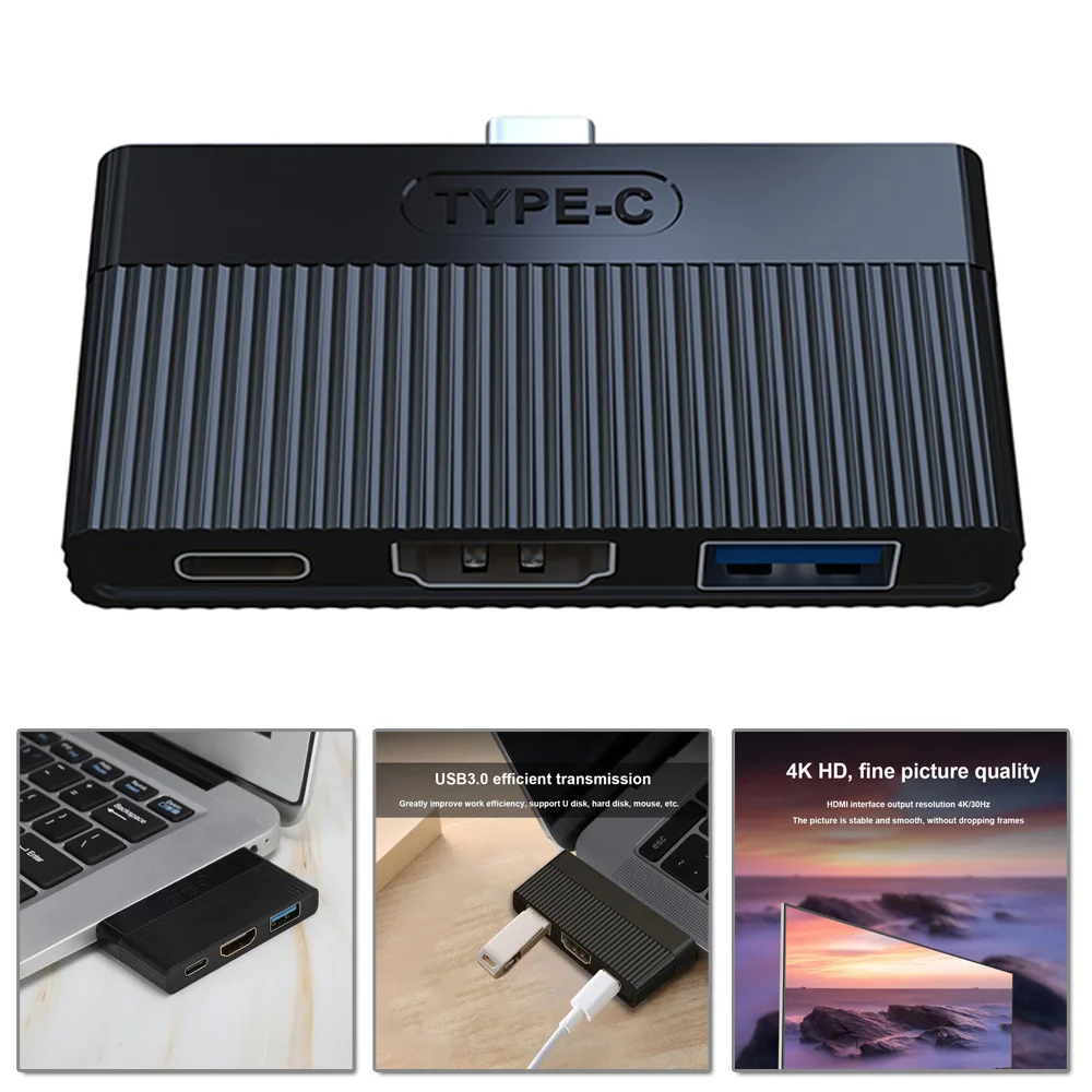 USB3.0 type C к USB-C 4K HDMI PD концентратор адаптер для мобильных планшетов Быстрая зарядка абсолютно и высококачественный