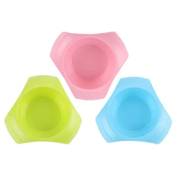 

Pet Three-leaf Multi-Purpose Colored Candy Bowl For Cats Dogs Water Food Puppy Plastic Feeding Feeder Pet Feeding Supplies..