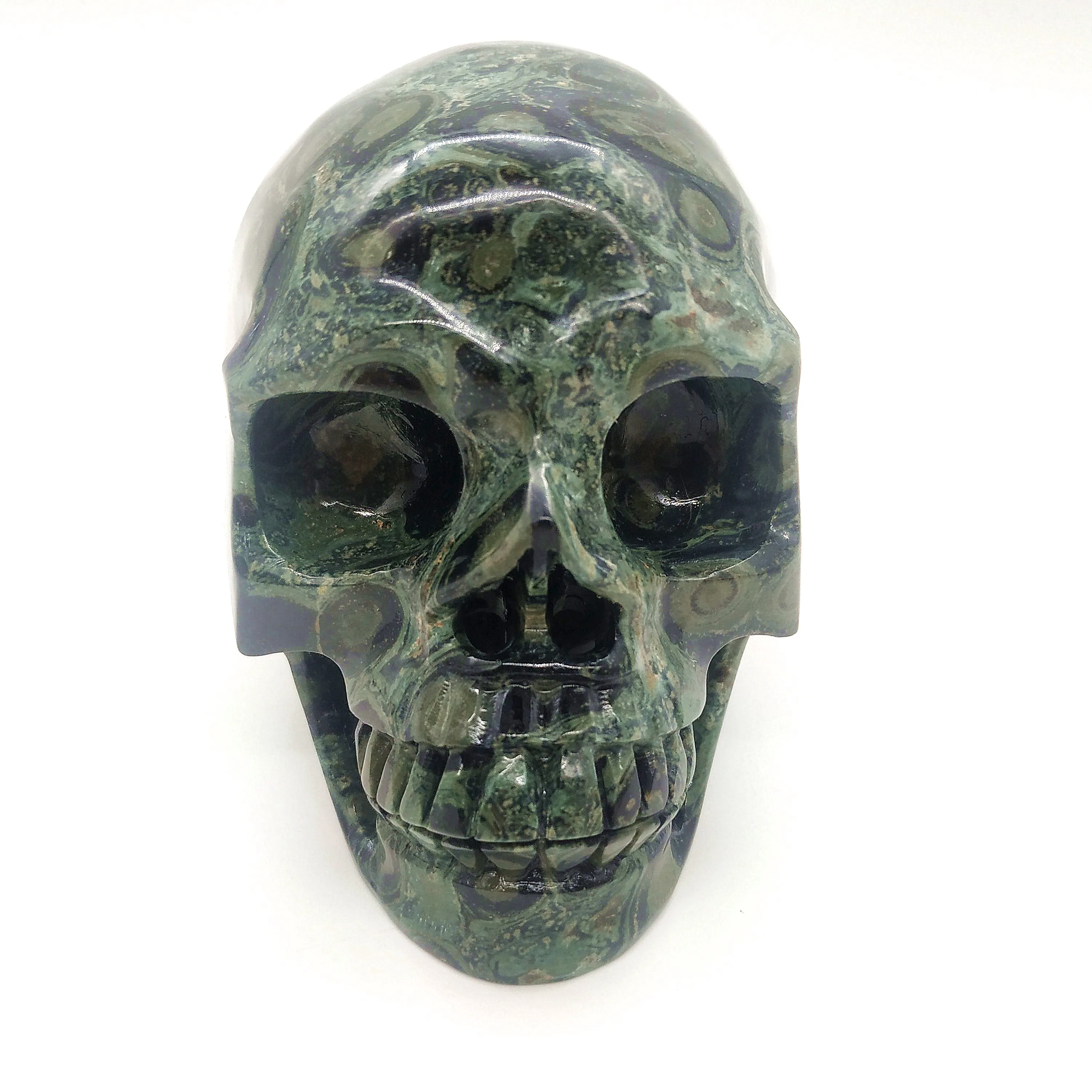 

800-1000g Natural Quartz Crystal Skull Kambaba Skull Top Quality Crystal Carvings Big Skull Home Decoration