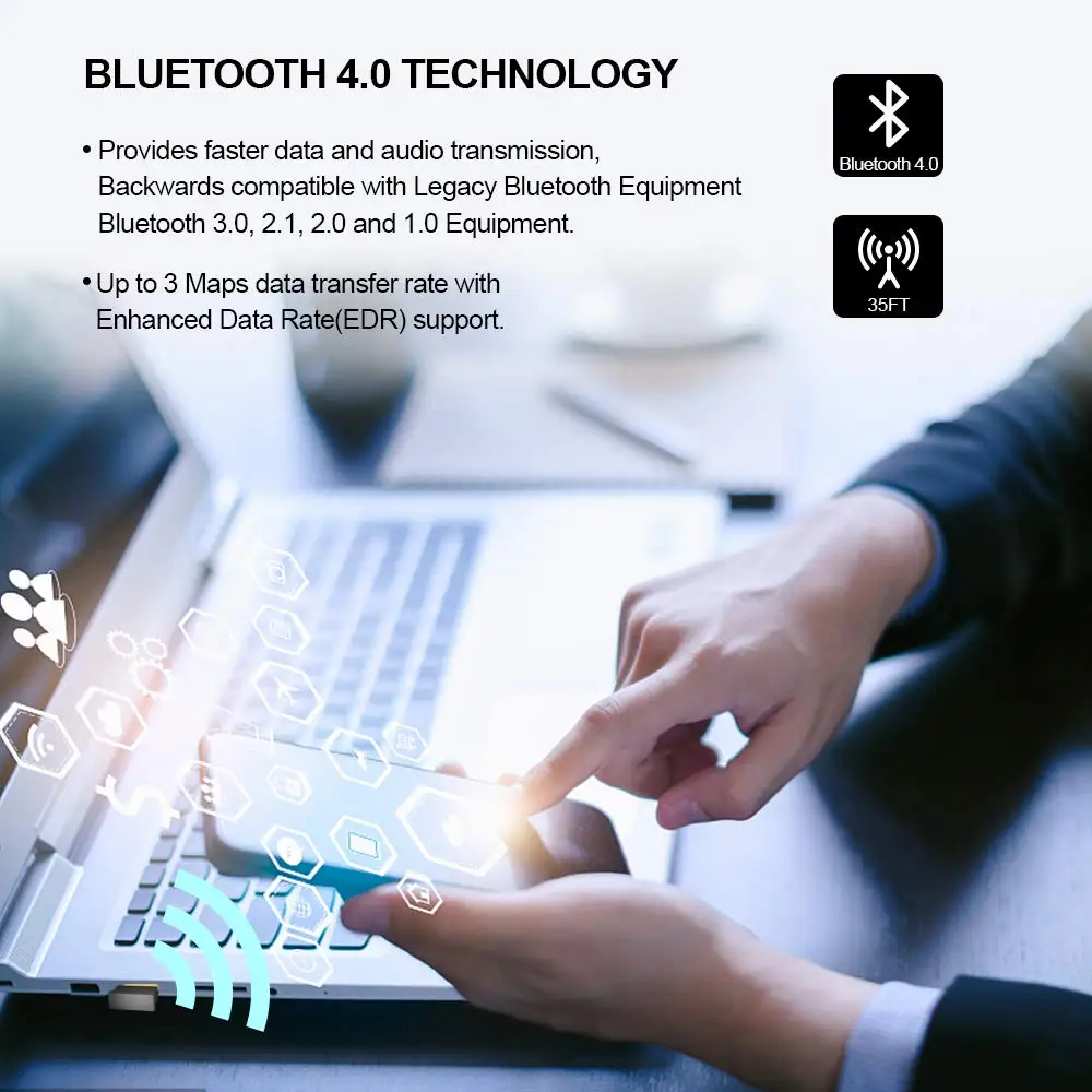 Wireless USB Bluetooth 4.0 Adapter Mini Bluetooth Dongle Music Sound Bluetooth Transmitter Receiver Adapter For PC Computer