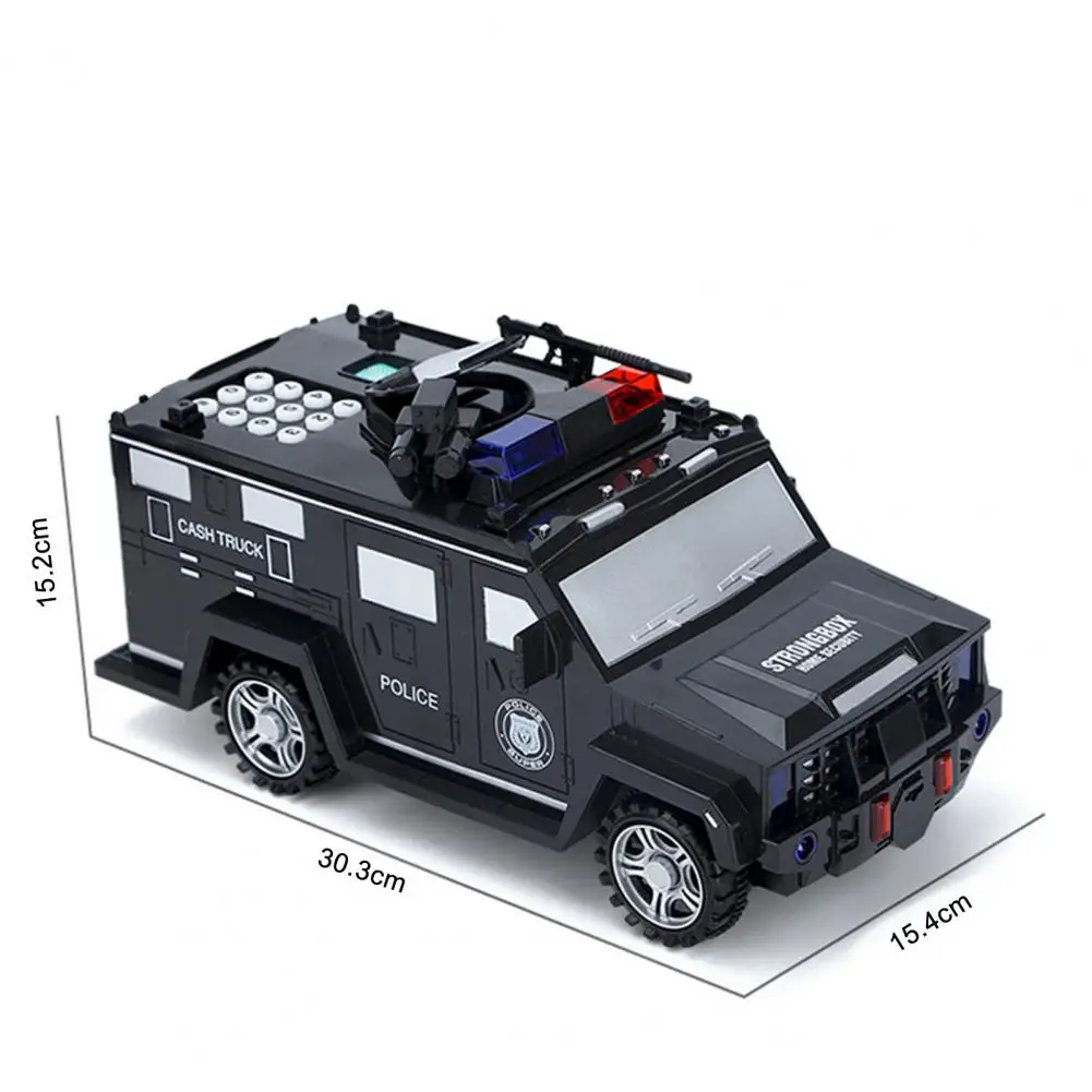 Car Cartoon Piggy Bank Toys Smart Music Password Banknote Car Coin Bank Figure Toy Pretend Play Saving Money Box Kids