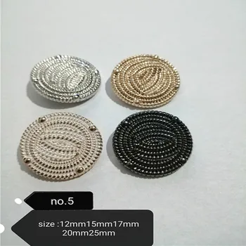 

1 lot=10 pieces sewing accessories logo silver metal button suit coat gold buttons 12mm 15mm 17mm 20mm 25mm CC5