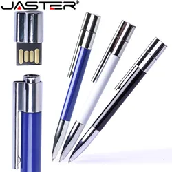 JASTER NEW USB Flash Drive 2.0 Ball Point Pen+Pen Drive 4GB 8GB 16GB 32GB 64GB 128GB Multifunctional Memory Sticks Pendrive