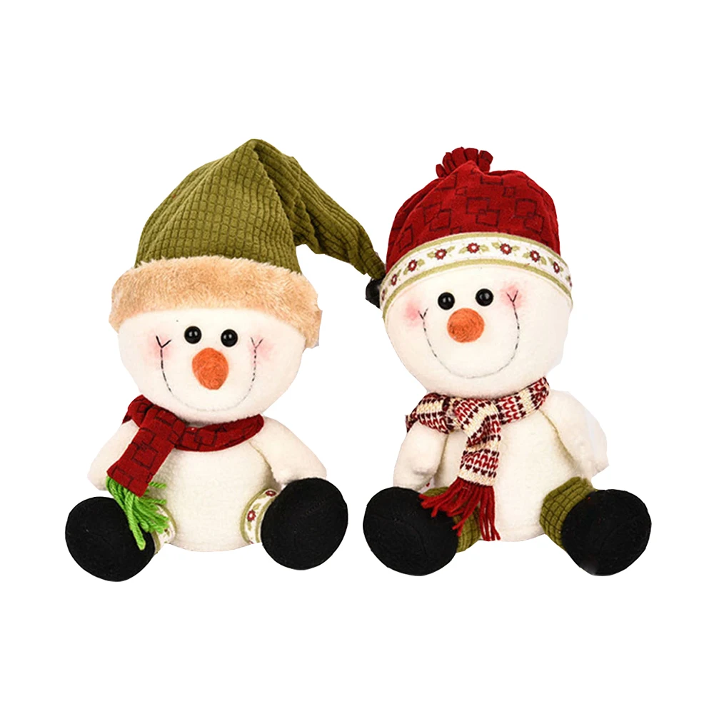 Children Plush Stuffed Toy Snowman Doll Lovers Baby Kids Christmas Gift