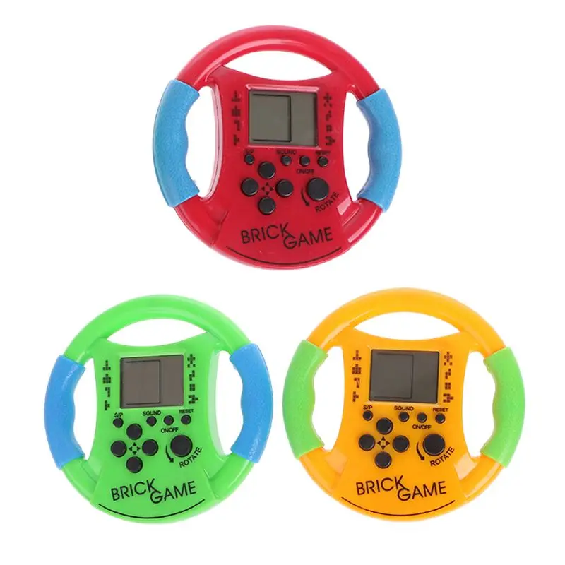 

Steering Wheel Grip Game Machine Hand-held Mini Electronic Children Toys New