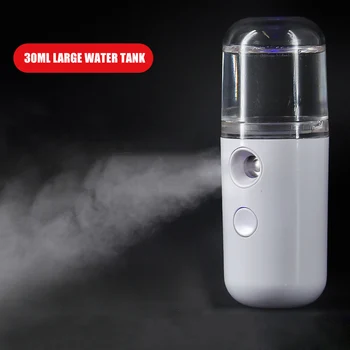 

Portable USB Rechargeable Face Mist Sprayer Humidifier Diffuser 30ml Water Tank PAK55