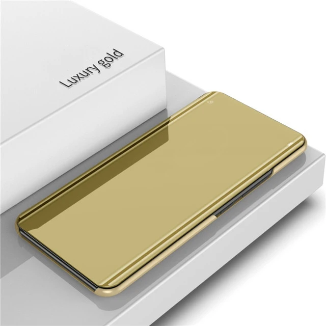 Gold Для huawei Honor 20s чехол, роскошный зеркальный кожаный смарт-чехол, флип-чехол для Honor 20 S Pro 20Pro View 20 V20 Lite, чехол для телефона s - Цвет: Gold