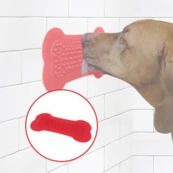 

Bone Shaped Pet Fixing Sucker Bowl Dog Feeders Lick Pad For Dog Training Dish Bathing Assist Device Dog Food Bowl Pet Supplies