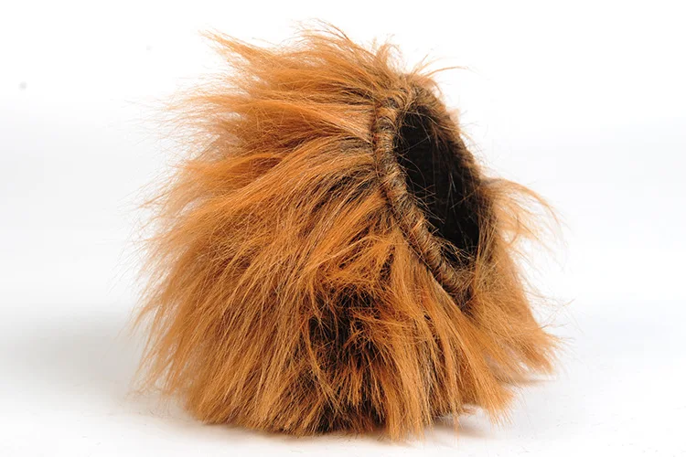 Lion Small Ears Wig Dog Hat Pet Wig Turning Hat Funny Hat Cat Dog Head Band