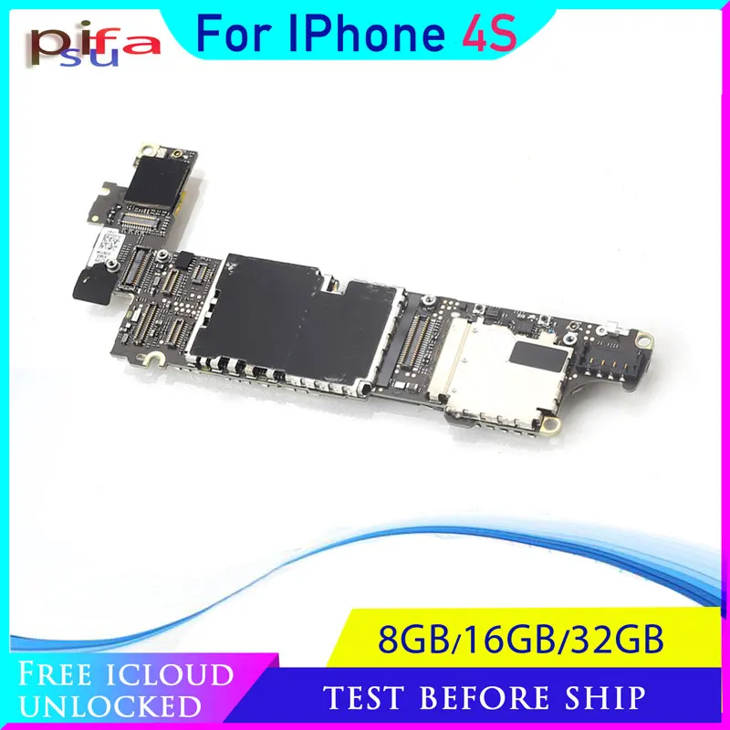 С системой IOS iphone 4S материнская плата с чистыми iCloud 100% Оригинальный