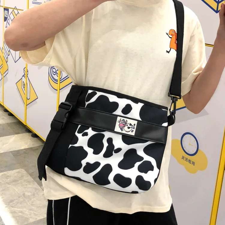 Милая коровья декоративная картина Мори серия Мягкая Девушка корейский стиль Студенческая летняя Одиночная сумка тканевая через плечо сумка для девочек Ba