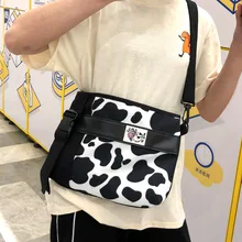 Милая коровья декоративная картина Мори серия Мягкая Девушка корейский стиль Студенческая летняя Одиночная сумка тканевая через плечо сумка для девочек Ba