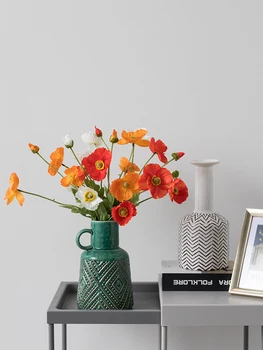 

Nordic Vases Living Room Dry Flower Arrangement Table Creative Simple Bohemian Ceramic Floral Decoration Murals Accessories Gift