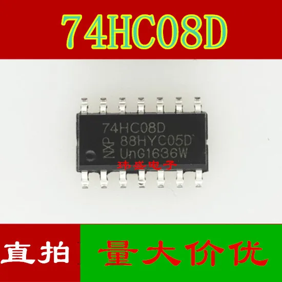 10 шт. 74HC08 74HC08D SN74HC08DR SOP14 | Электронные компоненты и принадлежности