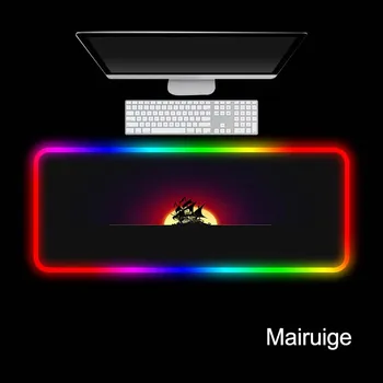

Mairuige Sailing boat black background Gaming RGB Large Mouse Pad Mouse Mat Computer Mousepad Led Backlight Keyboard Desk Mat