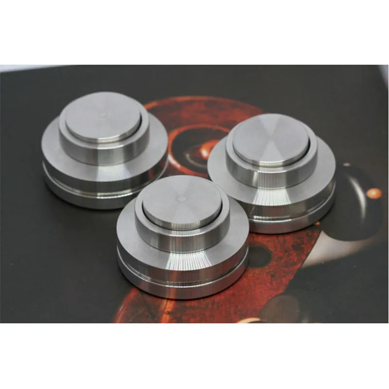 Cerâmica Amortecedor pé Unhas Febre cd Player Alta Fidelidade Estante Piso Alto-falante Absorção de Choque Aço Inoxidável - Image 4