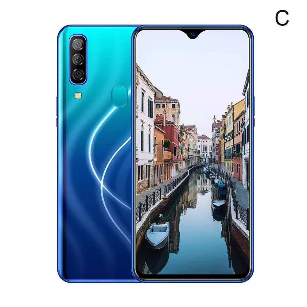 blue Новые смартфоны A70 Pro, 6 ГБ ОЗУ, 128 Гб ПЗУ, мобильные телефоны, Android 9,1, Распознавание отпечатков пальцев, разблокированные 6,7 HD+ 720x1560 мобильные телефоны - Цвет: blue