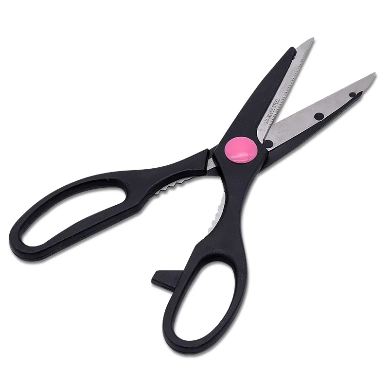 

1 Pcs Multi-functional Kitchen Scissors Stainless Steel Shears Tool for Chicken Poultry Fish Meat Vegetables Herbs BBQ