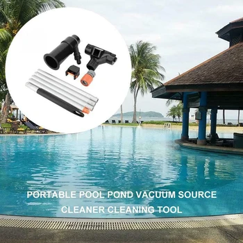 

Swimming Pool Vacuum Cleaner Portable Cleaning Tool Suction Pond Vacuum Jet 5 Pole Sections Suction Tip Connector Detachable