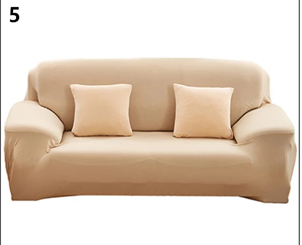 cream color Чехол для дивана современный Эластичный полиэстер однотонные диване чехол стульев протектор мебели Гостиная диван Ipad Mini 1/2/3/4 местный - Цвет: cream color