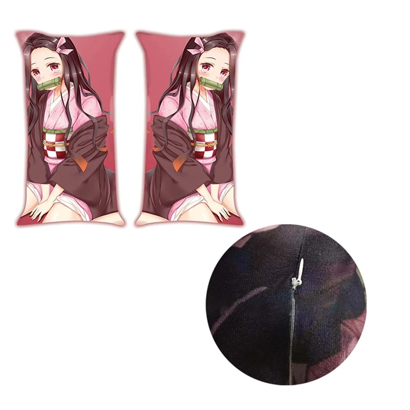 Подушки с аниме Demon Slayer Kimetsu No Yaiba Kamado Nezuko Двусторонняя Подушка косплей мультфильм для взрослых детей унисекс