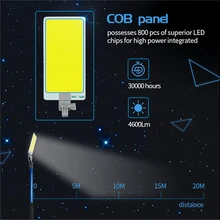 Портативность 12 В foco светодиодный уличный свет Прожектор ip65 recargable освещение для походных палаток фанерная панель лампа 4,5 М телескопический стержень