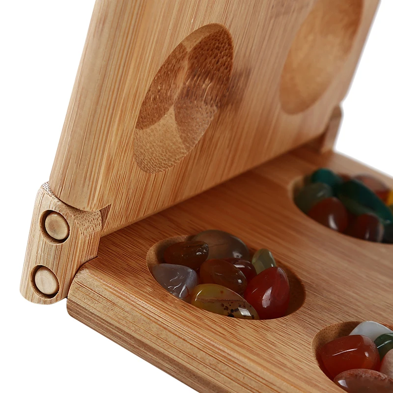 Креативные детские игрушки, Mancala, настольная игра, детские развивающие игрушки, настольная игра, складная бамбуковая доска, подарки для детей